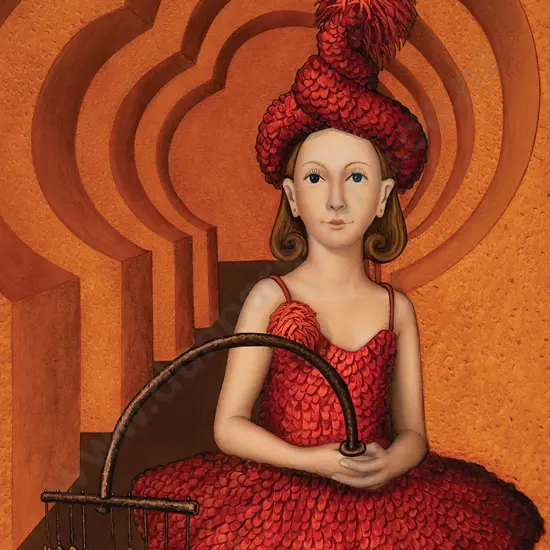 Mark Olsen - Woman in Red Feathers