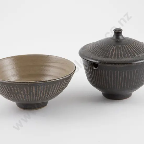 Mirek Smisek Lidded Sugar Bowl & Matching Bowl