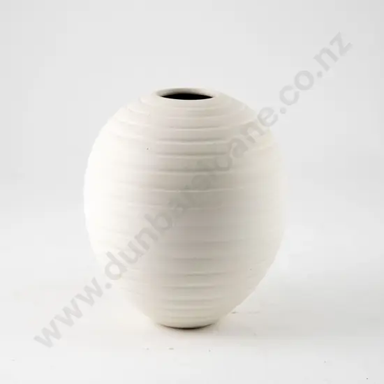 John Parker Ribbed Ovoid Vase