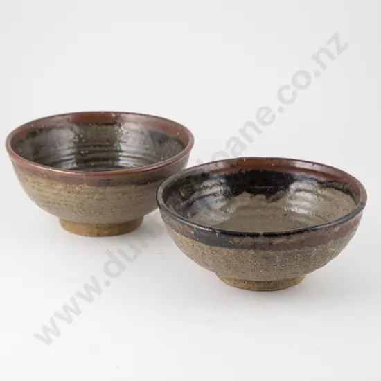 Barry Brickell Two Deep Salt Glazed Bowls