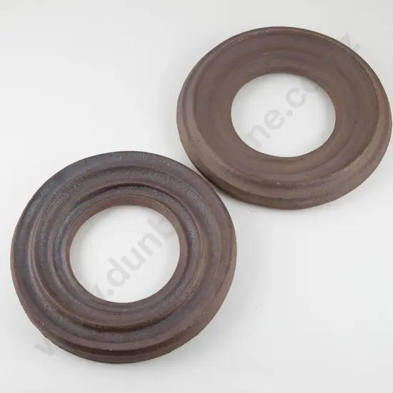 James Greig Pair Circular Photo Frames