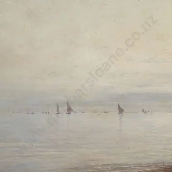 Maurice Courant (French) - Sailing Boats on Calm Waters