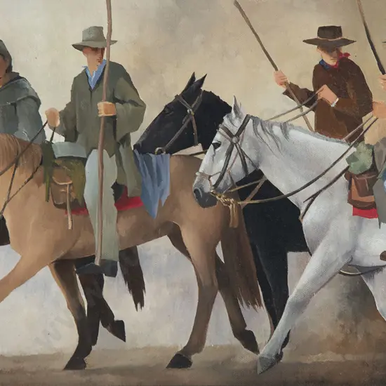 Philip Markham - Musterers at Mt Nicholas Station