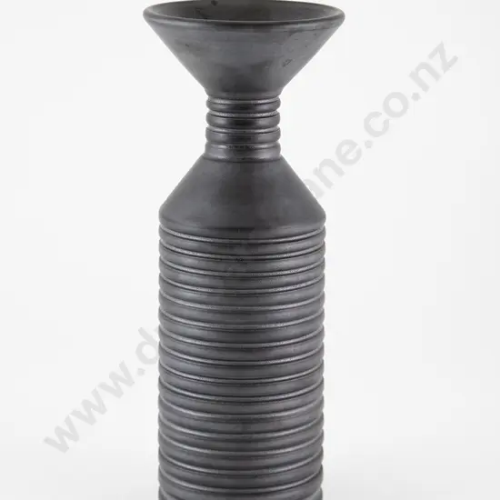 John Parker - Ribbed Funnel Bottle Vase