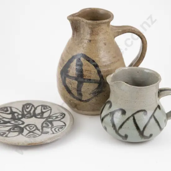 Three assorted pottery pieces