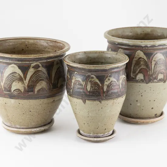 Peter Lange Set of Three Graduated Planters