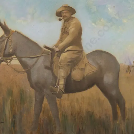 P Lee (Australian) - Boer War Solider on Horseback
