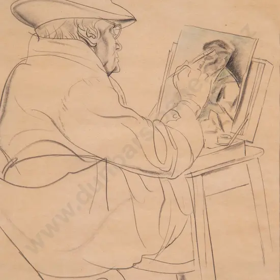 George Woods - Drawing Lesson at Helen Crabb's
