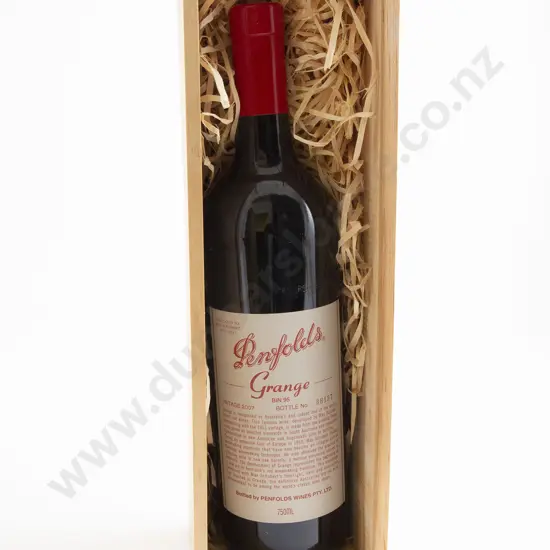 1 bottle Penfolds Bin 95 Grange 2007 Bottle No. BB157