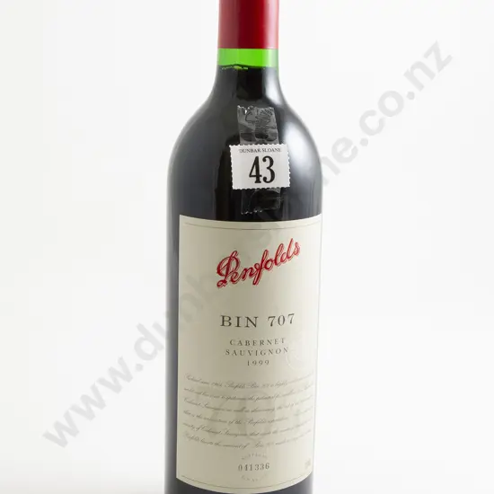 1 bottle Penfolds Bin 707 Cabernet Sauvignon 1999