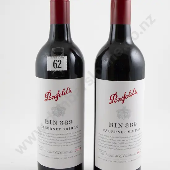 2 bottles Penfolds Bin 389 Cabernet Shiraz 2013