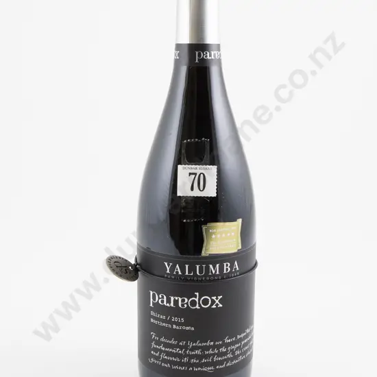 1 bottle Yalumba "Paradox" Northern Barossa Shiraz 2015