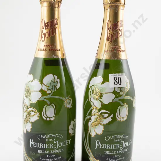 2 bottles Champagne Brut Perrier-Jouet Belle Epoque 1999