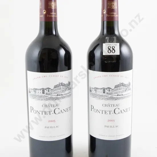 2 bottles Chateau Pontet-Canet Pauillac 2005