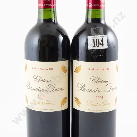 2 bottles Chateau Branaire-Ducru Saint-Julien 2009