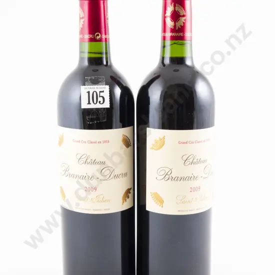 2 bottles Chateau Branaire-Ducru Saint-Julien 2009
