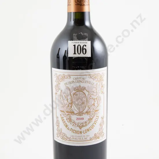 1 bottle Ch. Pichon-Longueville au Baron de Pichon-Longueville Pauillac 2009