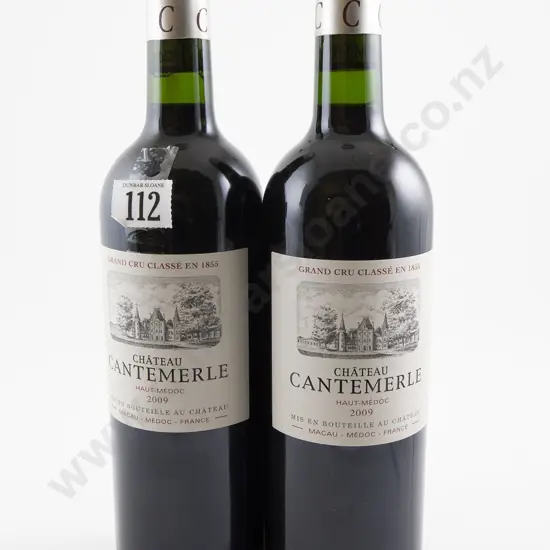 2 bottles Chateau Cantmerle Haut-Medoc 2009