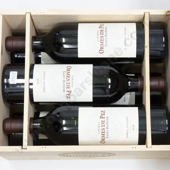 1 crate (6 bottles) Chateau Ormes de Pez Saint-Estephe 2016