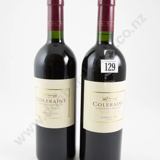 2 bottles Te Mata Estate Coleraine Cabernet/Merlot 1997
