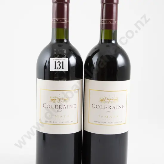 2 bottles Te Mata Estate Coleraine 2007