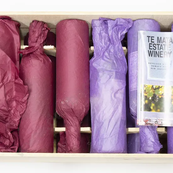 6 bottles Te Mata Estate Coleraine Cabernet/Merlot 1990 together with 6 bottles Te Mata Estate Awatea Cabernet/Merlot 1990 in winery crate