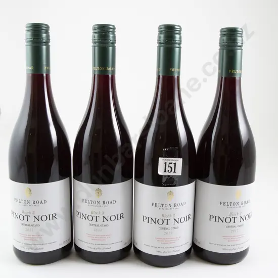 4 bottles Felton Road Block 3 Central Otago Pinot Noir 2017