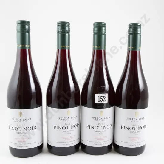 4 bottles Felton Road Block 3 Central Otago Pinot Noir 2018