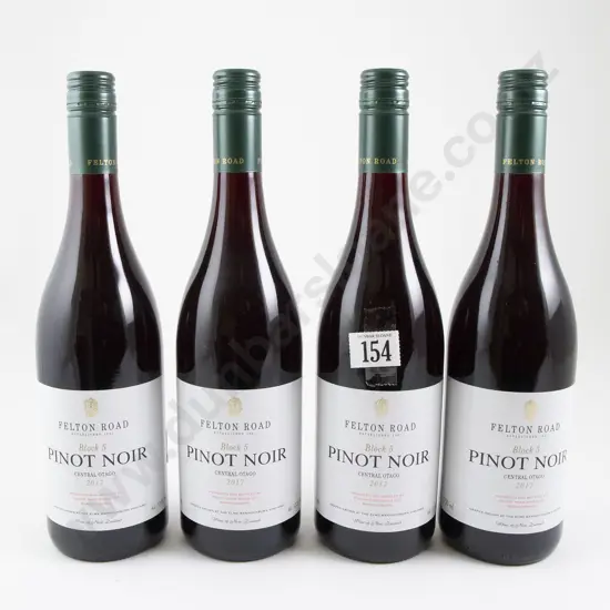 4 bottles Felton Road Block 5 Central Otago Pinot Noir 2017
