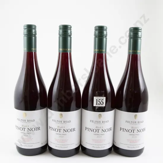 4 bottles Felton Road Block 5 Central Otago Pinot Noir 2018