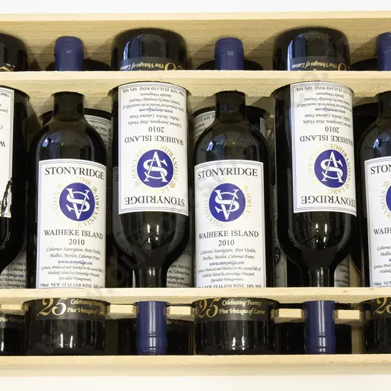 12 bottles Stonyridge Waiheke Island Larose 2010