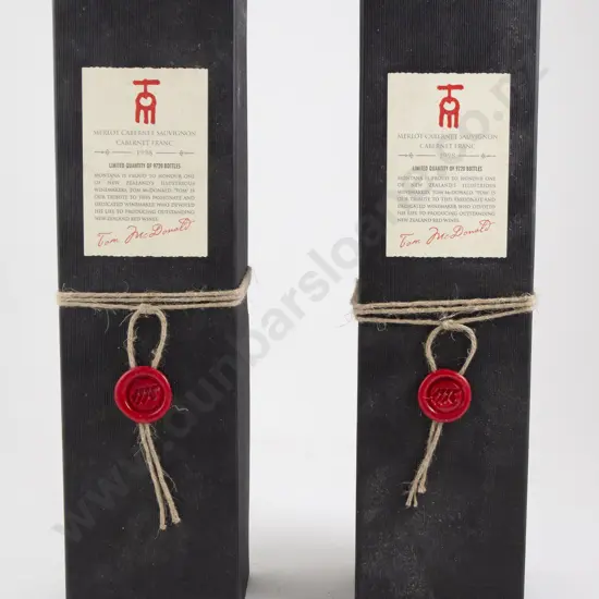 2 bottles Church Road "Tom" 1998