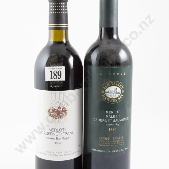2 bottles Esk Valley 1990 & 1996