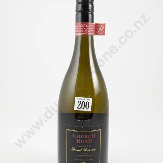 1 bottle Church Road "Grand Reserve" Hawkes Bay Chardonnay 2018