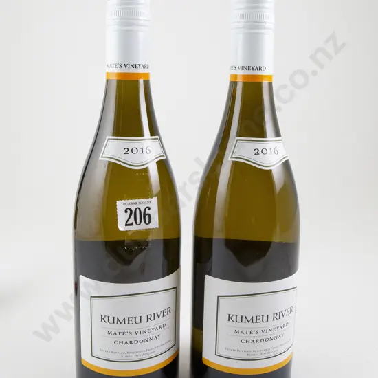 2 bottles Kumeu River Mates Vineyard Chardonnay 2016