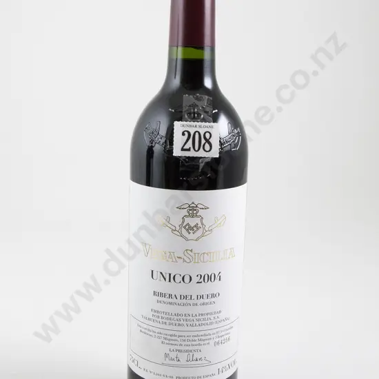 1 bottle Vega-Sicilia Unico 2004 bottle Number 064256