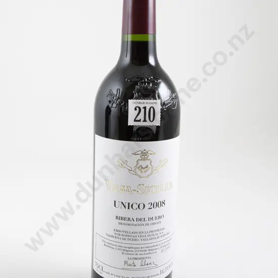 1 bottle Vega-Sicilia Unico 2008 bottle Number 011695