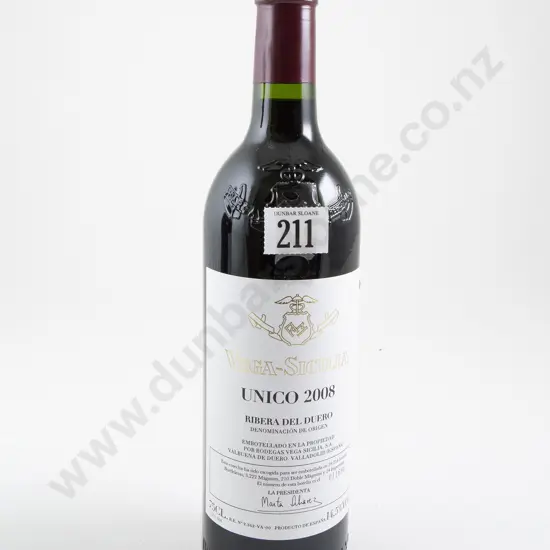 1 bottle Vega-Sicilia Unico 2008 bottle Number 011696