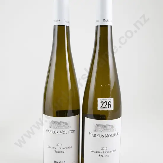 2 bottles Markus Molitor Graacher Domprobst Riesling Spatlese 2016
