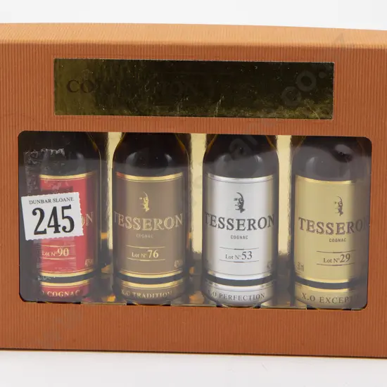 1 Collectors Gift Pack of Very Limited Release Cognac Tesseron "XO" Collection Cognacs