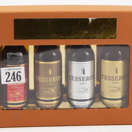 1 Collectors Gift Pack of Very Limited Release Cognac Tesseron "XO" Collection Cognacs