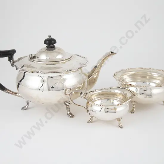 Geo V S/S Three Piece Tea Set