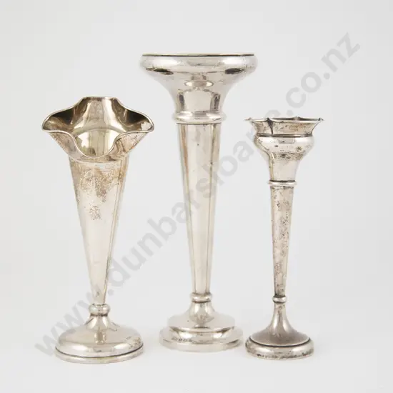 Three S/S Specimen Vases