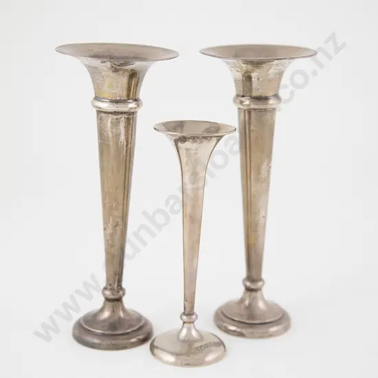 Pair Geo V S/S Specimen Vases
