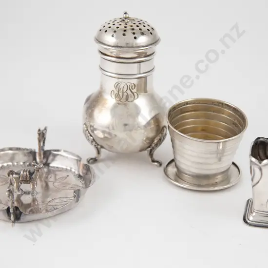 Four Various Small Silver Items
