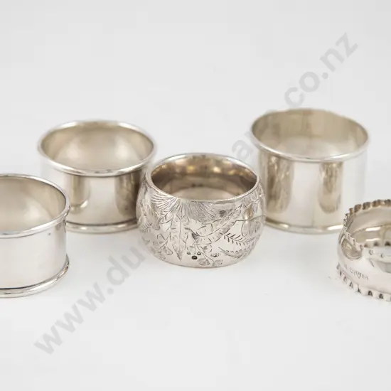 Five S/S Napkin Rings