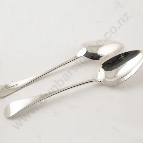 Pair Geo III S/S Tablespoons By William & Peter Bateman