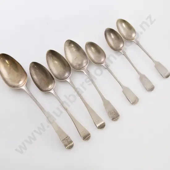 Seven Various S/S Spoons