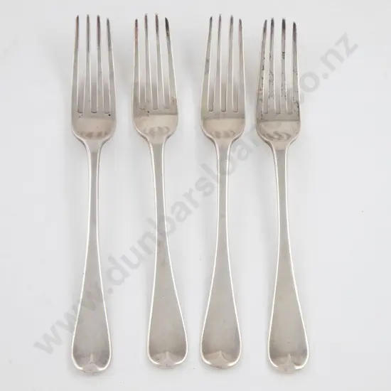 Four Georgian S/S Tableforks