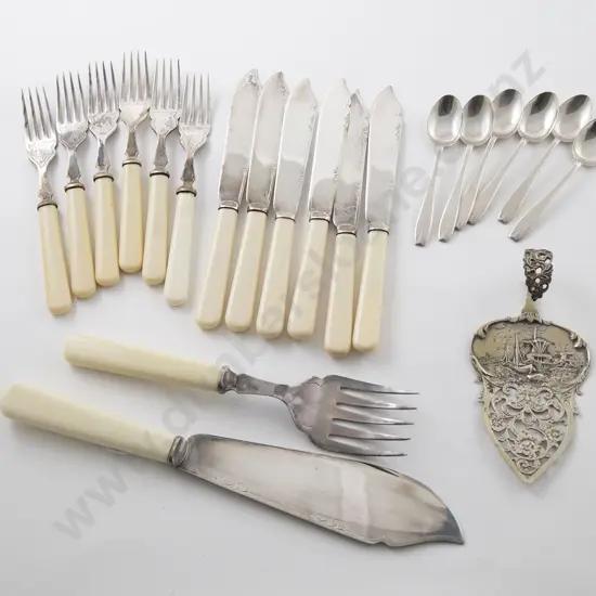 Set Six Geo VI S/S Coffee Spoons